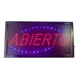 Innovaciones Letrero Abierto Led De 48cm X 25cm Cartel