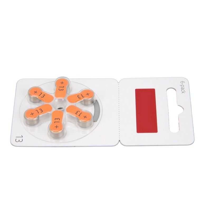 60pcs A13 Hearing Device Battery Zinc Air Lasting Power Sound