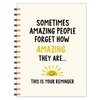 Qnhij Appreciation Gifts Spiral Notebook 5.5x8.3, Farewell Gifts for Coworkers