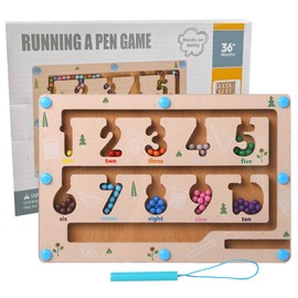 EINZUFUF Magnetic Color and Number Maze, Montessori Toys for 3-5 Year Old, Toddler Learning Toys & Fine Motor Skills Toys,3-5 Year Old Boys Girls Birthday