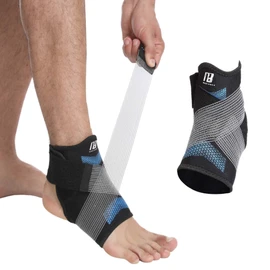 Bodyprox Tobillera para mujer y hombre, soporte de tobillo con correa de compresión ajustable para tobillo esguince y recuperación de lesiones y más. (Mediano)