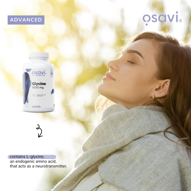 Osavi Glycine 1000mg – 60 Vegan Capsules | High–Potency Glycine