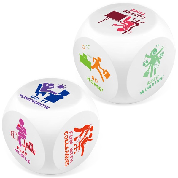 Ainiv Pack of 2 Anti-Stress Cubes, Stress Cube with 6