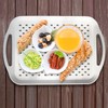 Large Non Slip Serving Tray with Handles, Silicone Gripping Nubs