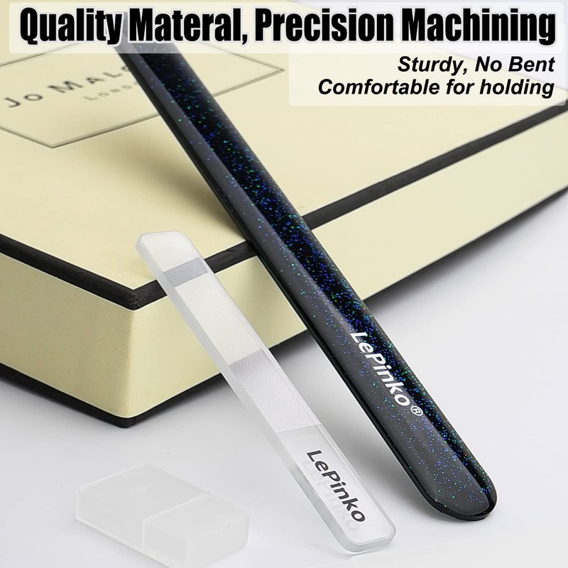 Long Lasting Nail File and Buffer Set, 1 Diamond Metal