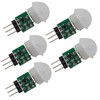 Heevhas 5PCS AM312 Mini Pyroelectric PIR Human Sensor Module DC