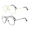 CVFRTT 2 Pieces Of Glasses, Metal Glasses, Fashionable And Simple