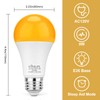 KINUR Amber Sleep Light Bulbs 1800K with Remote Control, E26