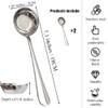 MIUPOO Deep Bottom Korean Style Sugar Spoons, Ladle Silver Gravy