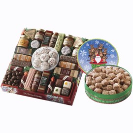 The Swiss Colony 27 Favorites and Mini Butter Toffee Christmas Gift Bundle - Assorted Cheeses, Candies, Chocolates, Summer Sausage Meats, and Butter Toffee