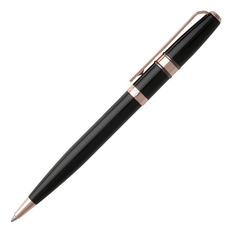 Cerruti Kugelschreiber Madison Black in der Farbe Rose Gold mit