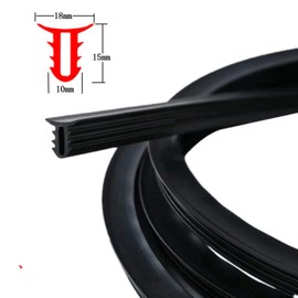 Tuokay, 2 Meters Rubber Sealing Strip for Center Stack, Dust Prevention, Noise Reduction Car Interior Seal Strip