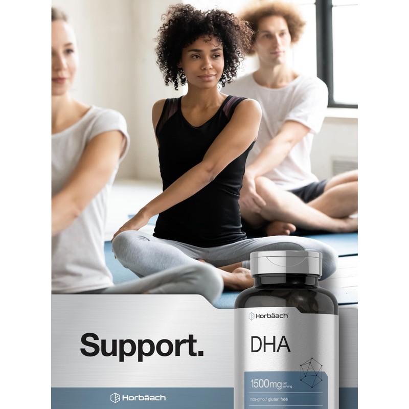 Horbaach DHA Supplement 1500mg | 90 Softgels | EPA, Omega