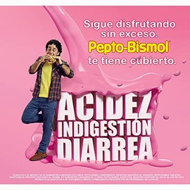 Pepto-Bismol - Pack Plus Diarrea Suspensión Sabor Original, Subsalicilato de Bismuto, Bote 118 ml + Caja 24 Comprimidos, Alivia Molestias Estomacales, para Diarrea (2 Unidades)