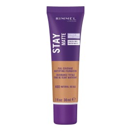 Rimmel Stay Matte Liquid Mousse Foundation Natural Beige Oil Free 1 Fl Oz