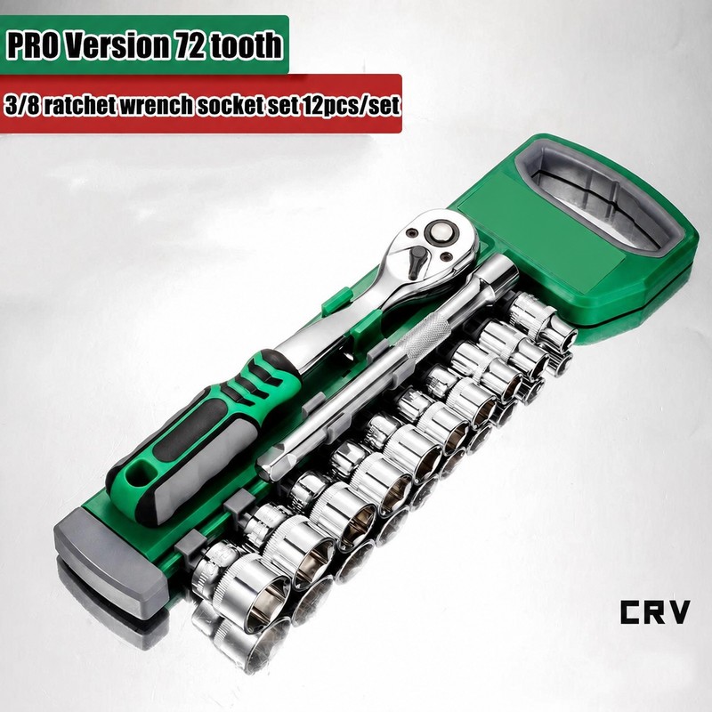 72-Tooth Ratchet Socket Set for Auto & Home Repair –