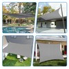 TANG Sunshade Sail 7' x 10' Gray Rectangle Shade Canopy