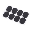 80Pcs Sax Mouthpiece Pad Silicone Black Cushion Patches Wind Instrument