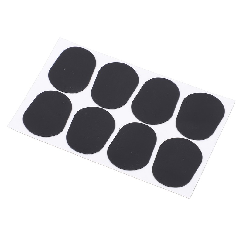 80Pcs Sax Mouthpiece Pad Silicone Black Cushion Patches Wind Instrument