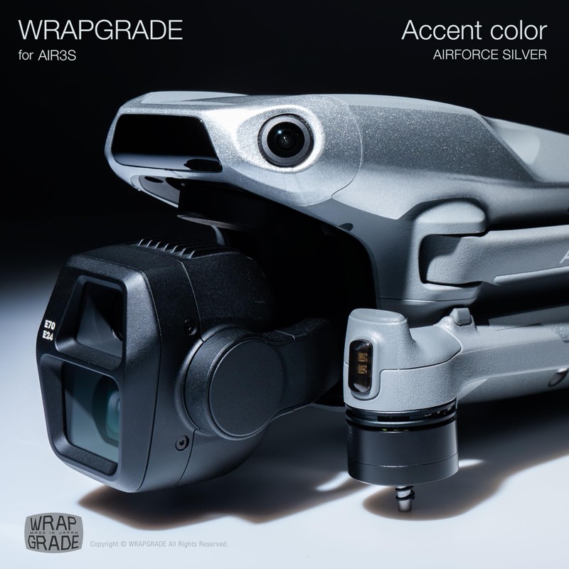 WRAPGRADE Skin Sticker for DJI Air 3S Accent Color Sticker
