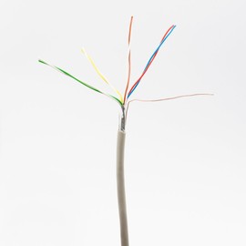 Telephone Cable 4 x 2 x 0.6 mm J-Y(ST) Y 25 m Round for Flush-Mounted Telecommunications Installation Cable 8-Core