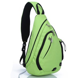 INOXTO Sling Bag, Multipurpose Crossbody Shoulder Bag for Men and Women (Fruit green)