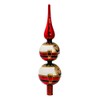 Kurt Adler Glass Nutcracker Treetop, 13-Inch