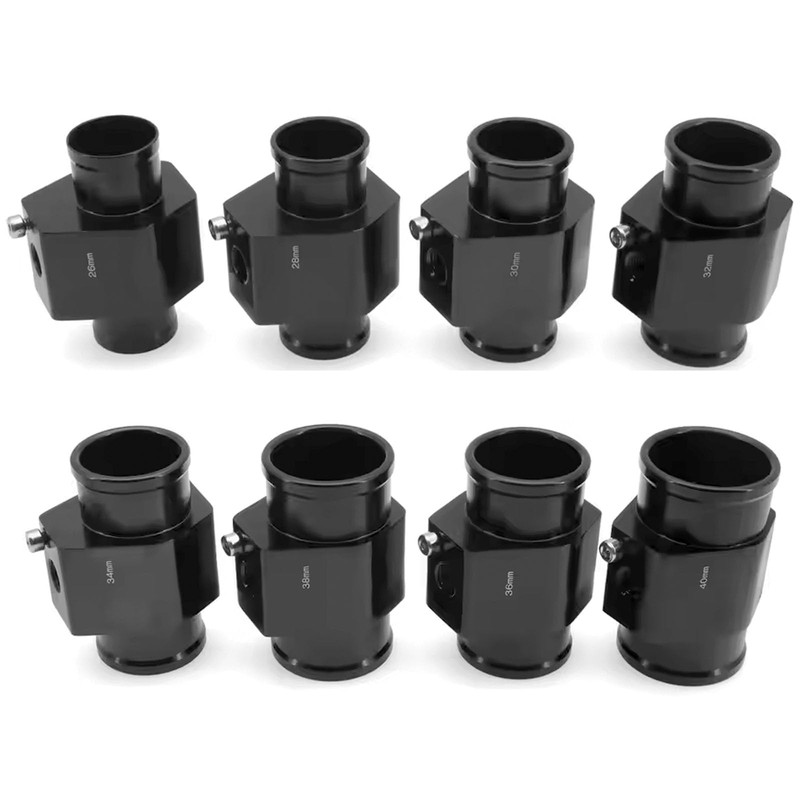 BYYOUIV Temperature Gauge Radiator Sensor Adapter with Hose Clamps for