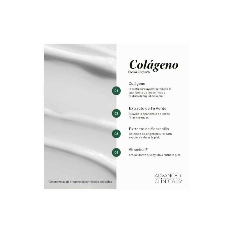 ADVANCED CLINICALS 2 PACK SET - CREMA CORPORAL COLAGENO RESCATE