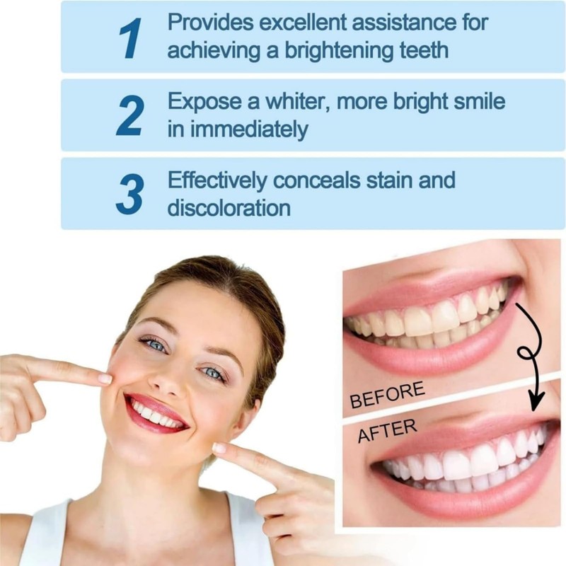 Whitening Tooth Paint,Teeth Whitening Pen Instant,White/ning Paint for T/eeth,Inst/ant WHI/tening