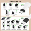 25ft Power Extension Cable with Adapter for eufy SoloCam S340/S220,