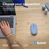 Trust Puck Wiederaufladbare Kabellose Maus, Bluetooth und 2.4 GHz Verbindung