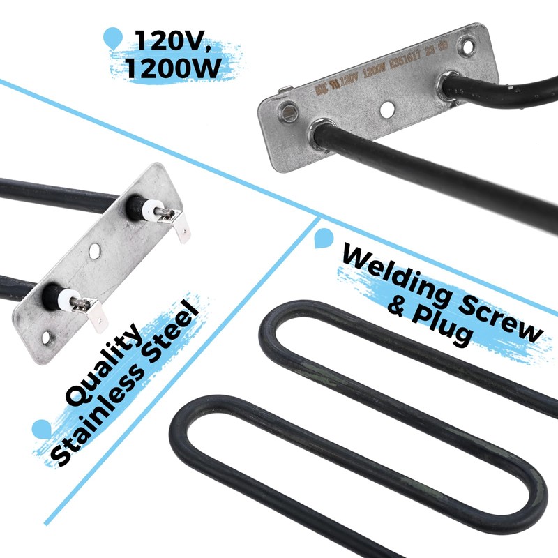 MOOTVGOO 1200 Watts Smoker Heating Element Kit Replacement for Masterbuilt
