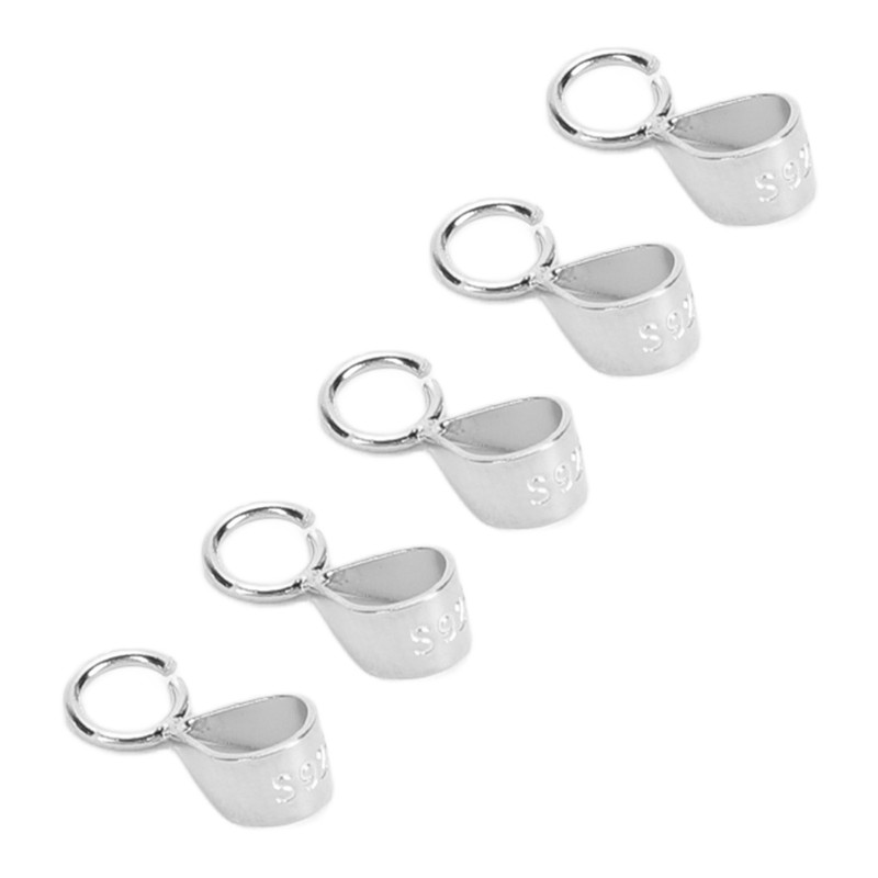 5pcs 925 Sterling Silver Bails DIY Exquisite Necklace Pendant Bails