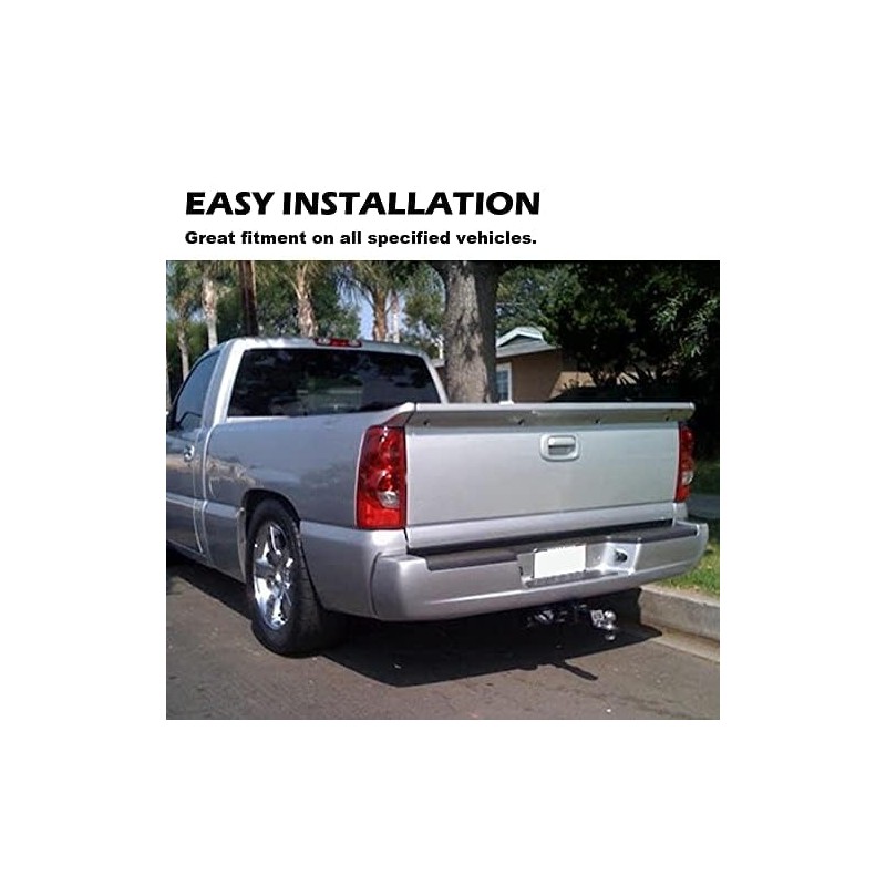 CROSSDESIGN SS Urethane Tailgate Intimidator Spoiler Wing Compatible with Chevy