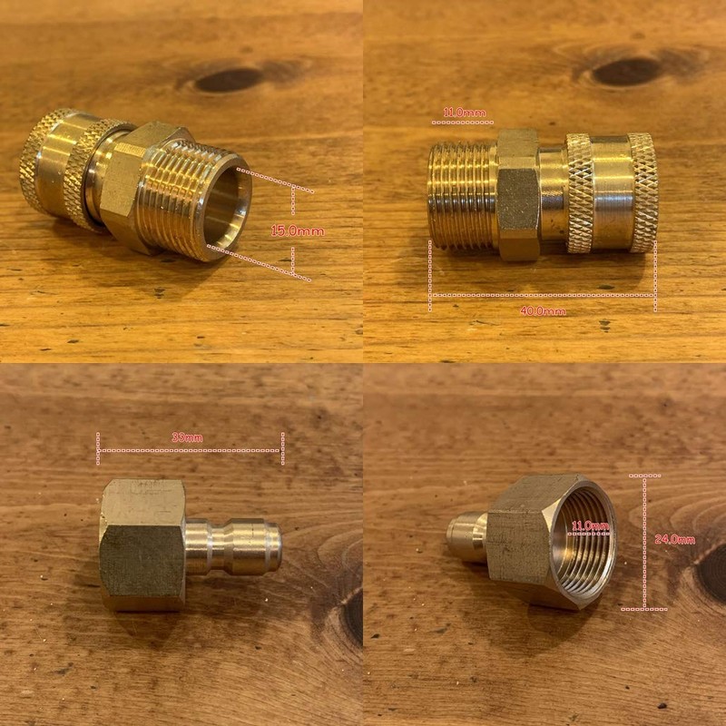 HOTEISON High-Pressure Washer 1/4 Quick Coupler M22 Compatible, High-Pressure Washer