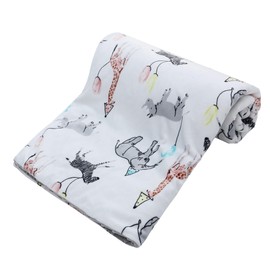 LAT LEE AND TOWN Baby Blankets Super Soft Quilted Newborn Sleeping Blankets Nursery Duvet with Polka Dot Back for Toddlers Babies Girls Boys (Grey)