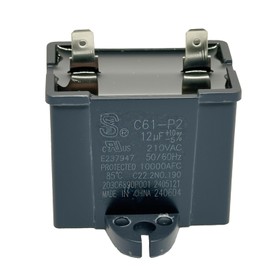C61-P2 12uF 210VAC Refrigerator Run Capacitor Replaces WR55X24064, WPW10662129