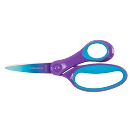 Fiskars 1067852 Children's Scissors for Big Children Aged 8-11 Years Right Handed SoftGrip Length 15 cm Ombre Look Purple