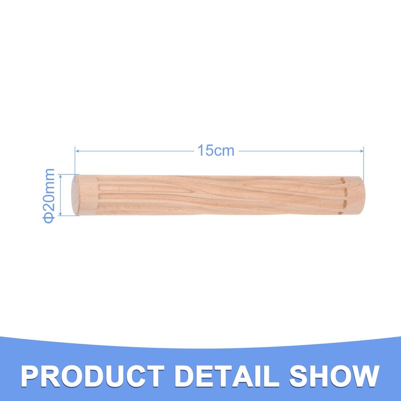 GLOKUUCA Wooden Clay Roller - Beech Wooden Handmade Roller Wooden