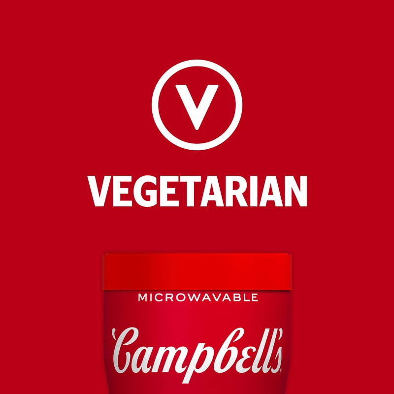 Campbell's Sipping Soup, Spicy Tomato Soup, 11.1 oz Microwavable Cup