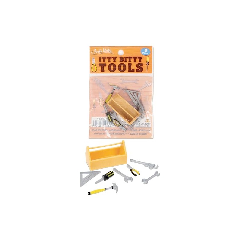 Accoutrements Archie McPhee Itty Bitty Tools Set: Pocket-Sized Handyman's Dream
