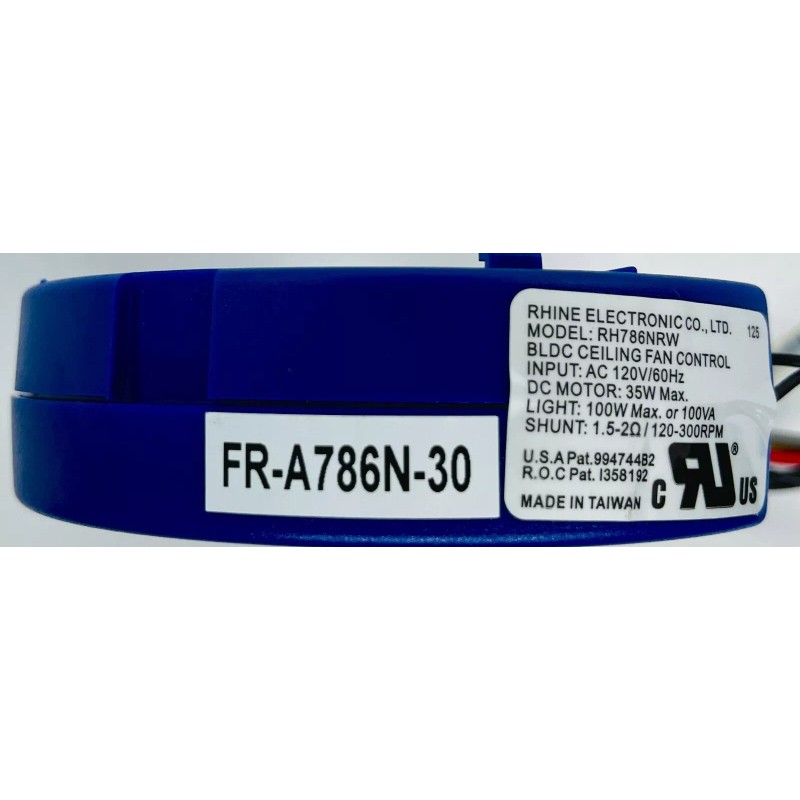 RHINE FR-A786N-30 DC Ceiling Fan Receiver YG559-TA