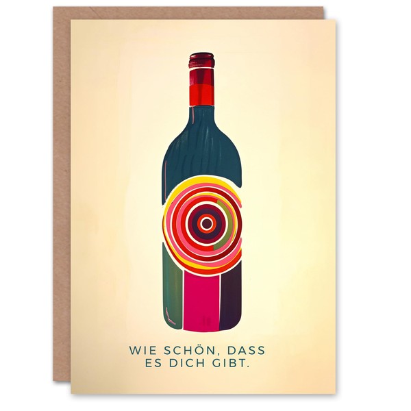 Artery8 Funny Birthday Card 'Wie Schön Dass Es Dich Gibt