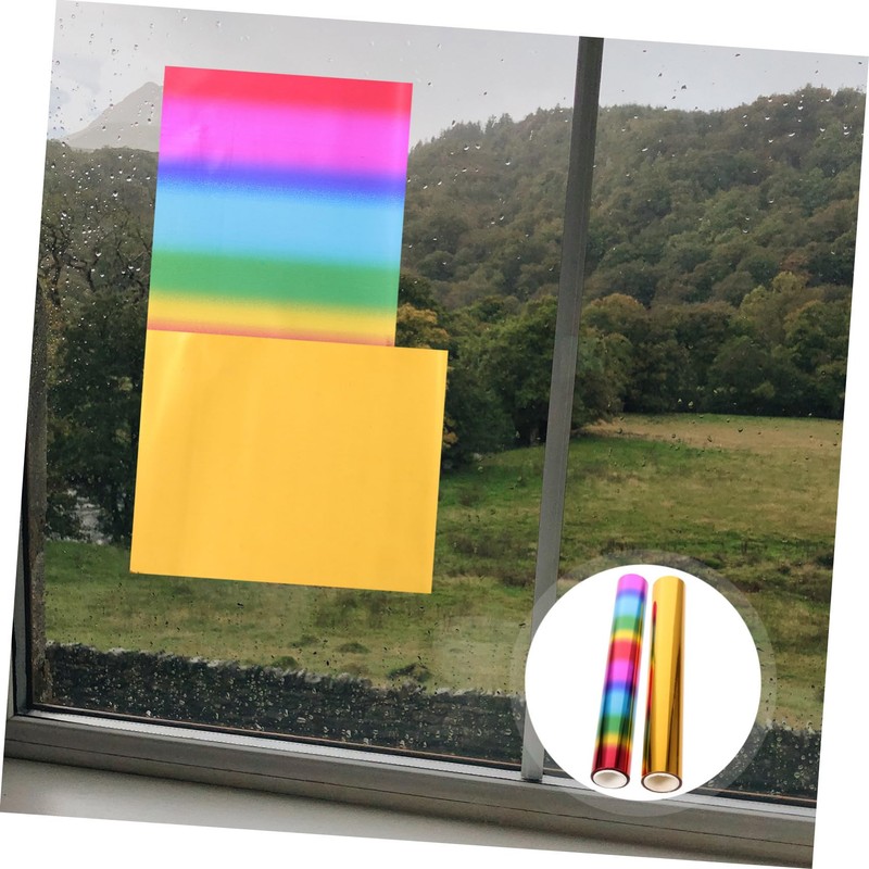 Operitacx 2rolls DIY Heat Activated Foil Transfer of Versatile Foil