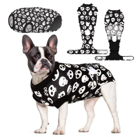 CuteBone Skulls SSF05XL-DE Dog Surgery Recovery Suit Cat Surgical One-Piece Female Body Suits Male Prevent Pets from Licking Wounds