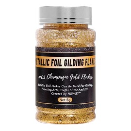 Escama De Lámina Dorada H Para Resina, Lámina Dorada Para Uñ