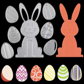 OOTSR Easter Cutting Dies Stencil Scrapbooking Embossing Stencils Metal Cutting Dies Stencil Cutting Dies for Card Making Scrapbooking Album Paper DIY Craft Cutting Dies