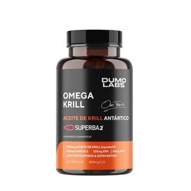 DUMO Aceite de Krill Antártico | Suplemento de Omega-3 de Krill Antártico | 60 Cápsulas 1000 mg de (EPA y DHA) con Fosfolípidos y Astaxantina | Fórmul