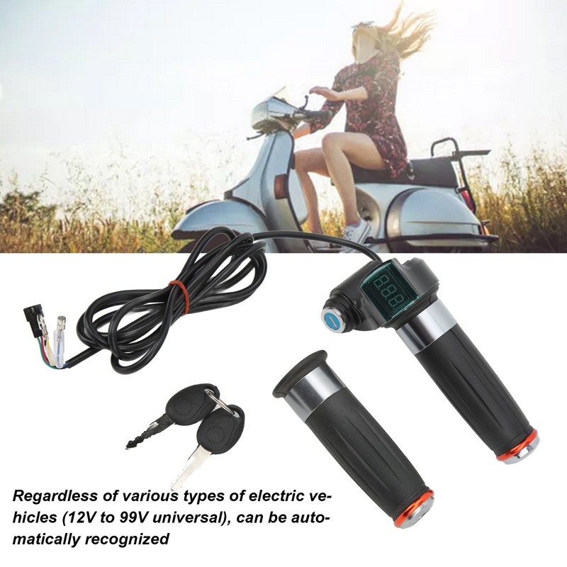 Electric Bike Handlebar Throttle Twist Grip Plastic Twist Throttle Accelerator